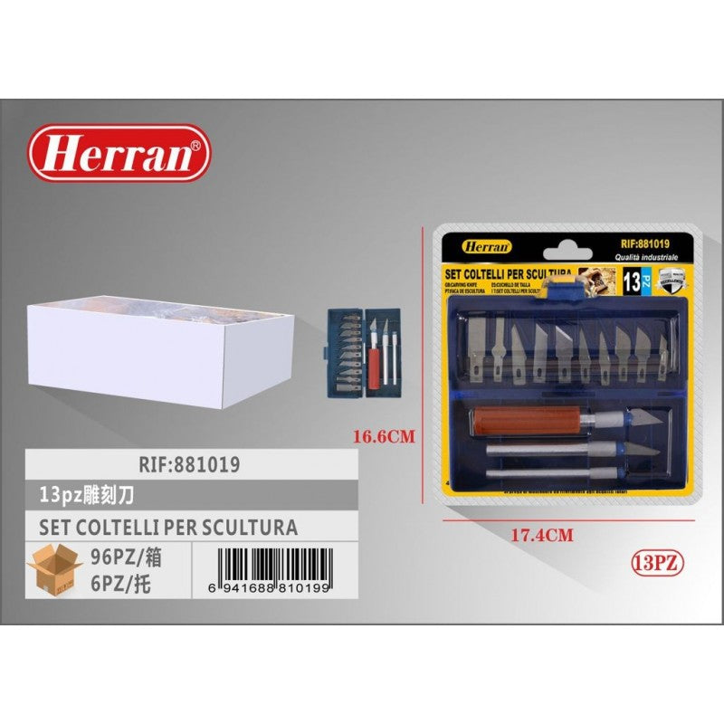 Hobby Knife Set (13 pieces) - HOBBYColours