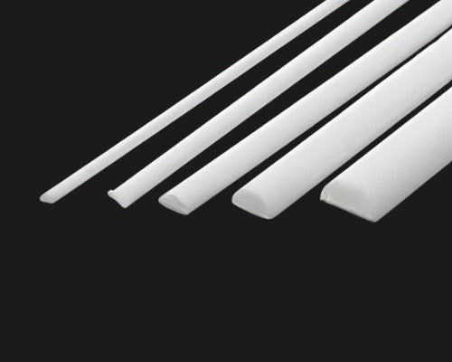 1 mm Half Round Bar Styrene (2 pc)