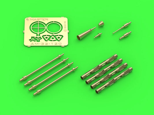 PZL P.11c - wz. 33 machine gun barrels, gunsight and Venturi Tube (for IBG)