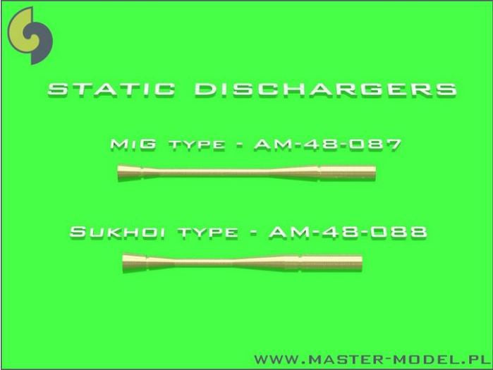 Static dischargers - Τype used on Sukhoi jets (14pcs)