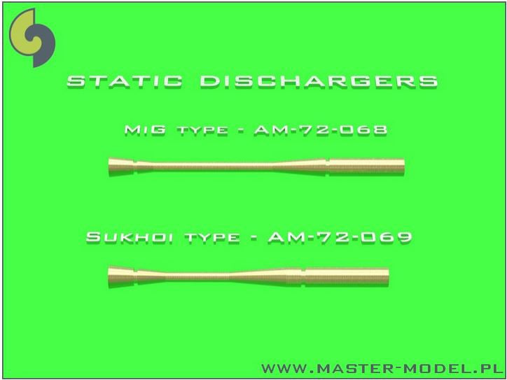 Static dischargers - Τype used on Sukhoi jets (14pcs)
