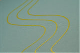 Masking Tape 2mm x 10m - Curved Lines (yellow)