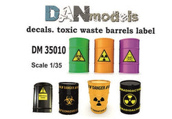 Toxic waste decals for barrels