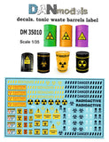 Toxic waste decals for barrels