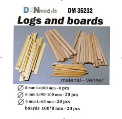 Logs and Boards for Dioramas