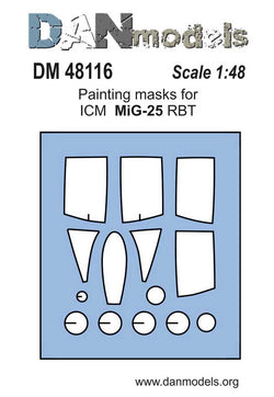 Μάσκες MiG-25RBT (για ICM 48901)