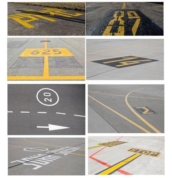 Stencil for Markings of airport fields