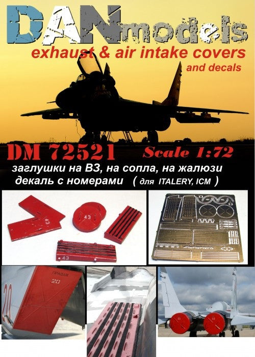 Mig-29 Exhaust & Air Intake Covers with Decals