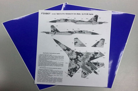 Digital camouflage masks for Ukrainian Su-27
