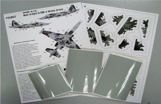 Digital camouflage masks for Ukrainian Su-25 "Frogfoot"