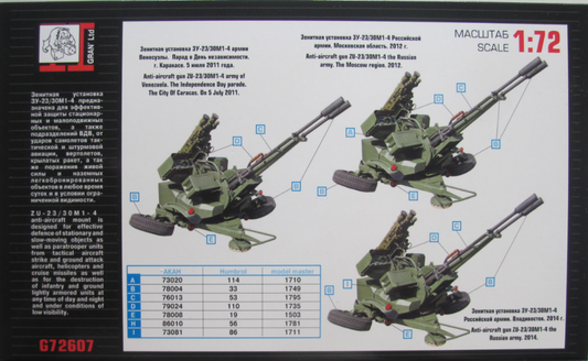 Modernized AA gun ZU-23/Z0M1-4
