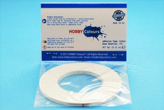 Masking Tape 3mm x 20m - Curved Lines
