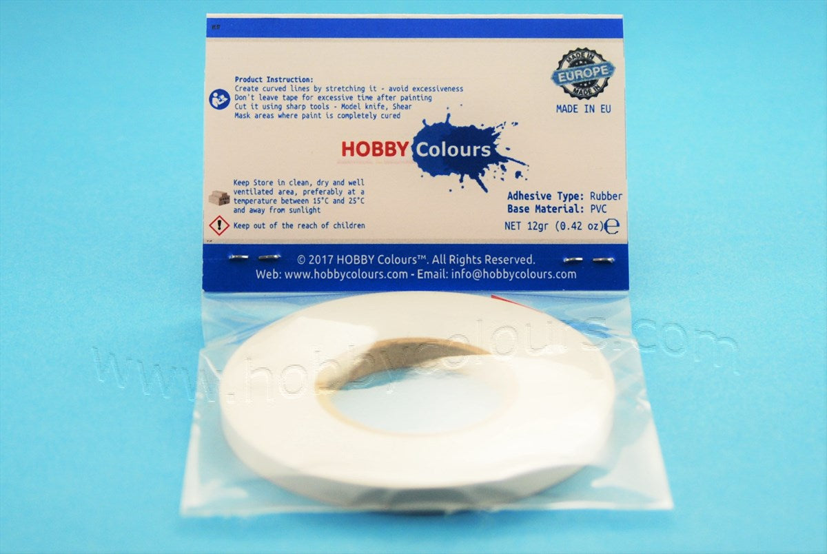 Masking Tape 5mm x 20m - Curved Lines