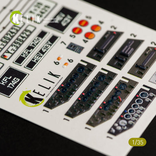Unimog 404 interior 3D decals for ICM kit (1/35)