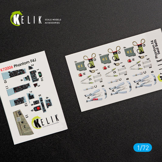 F-4J "PHANTOM II" INTERIOR 3D DECALS FOR FINEMOLDS KIT (1/72)