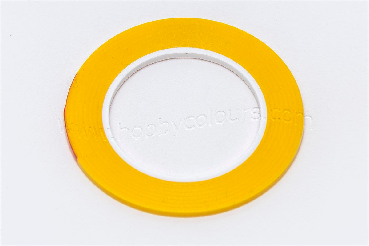 Masking Tape 2mm x 10m - Curved Lines (yellow)