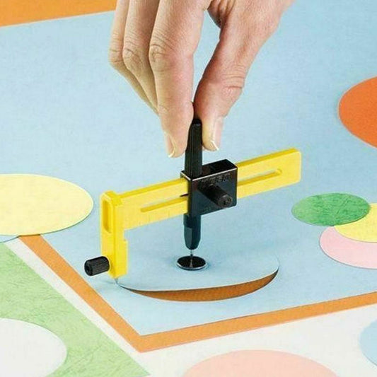Olfa Compass Circle Cutter S + Pin Blocking Centre Stabiliser (with 5 spares)