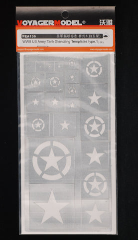 WWII US Army Tank Stenciling Templates Type 1