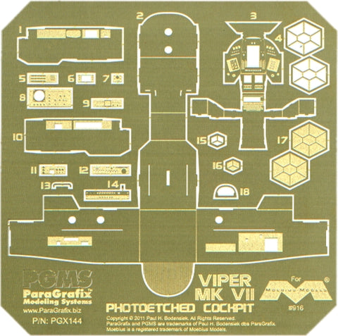 Viper Mk 7 Photoetched Cockpit (1/32 Scale)