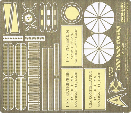 Revell Enterprise Photoetch Set - 1:600 scale