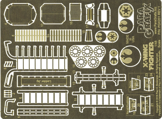 X-Wing Fighter Photoetch Set (1/48 Scale)