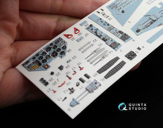 Su-25 3D-Printed & coloured Interior on decal paper (for Trumpeter kit)