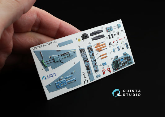Su-25SM 3D-Printed & coloured Interior on decal paper (for Trumpeter kit)
