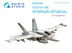 F/A-18E 3D-εκτυπωμένο &amp; έγχρωμο εσωτερικό σε χαρτί χαλκομανίας (για κιτ τρομπέτα)