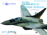 MiG-29 (9-12) - 3D-Printed & coloured Interior (for GWH kits)