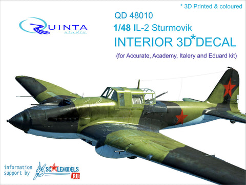 IL-2 - 3D-Printed & coloured Interior (for Accurate/Italery/Academy/Eduard kits)