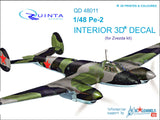 Pe-2 - 3D-Printed & coloured Interior (for Zvezda kits)
