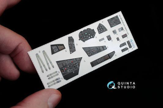 Mi-24V NATO (black panels) 3D-Printed & coloured Interior on decal paper (for Zvezda kit)