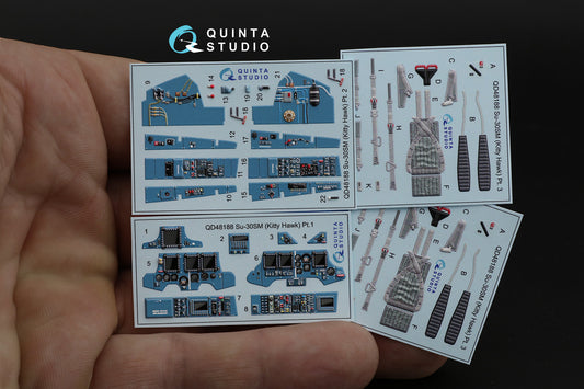 Su-30SM 3D-Printed & coloured Interior on decal paper (for KittyHawk kit)