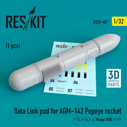 Data Link pod for AGM-142 Popeye rocket (F-15, F-16, F-4, Mirage 2000, F-111) (1/32)