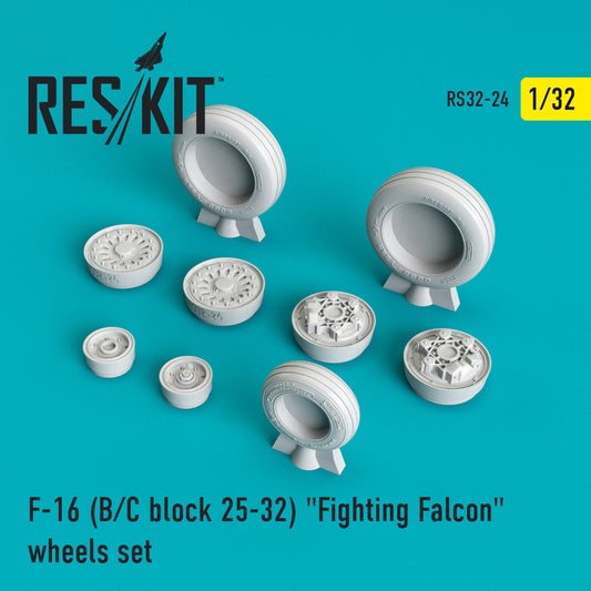 F-16 (B/C) block 25-32 "Fighting Falcon" Wheels Set
