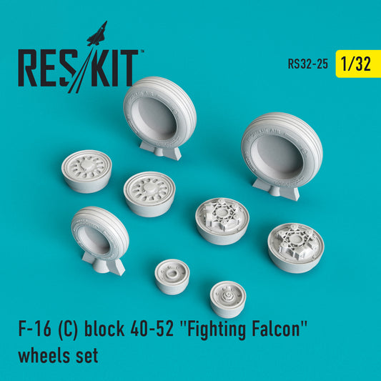 F-16 (C) block 40-52 "Fighting Falcon" Wheels Set
