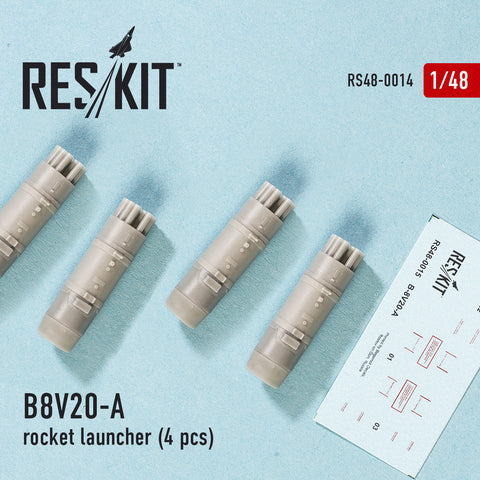 B8V20-A  rocket launcher (4 pcs) (Mi-8/17/24/28 Ka-29/32/50/52)