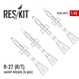 R-27 R/T soviet missile (4 pcs) (MiG-29, Su-27/30/33/34/35)