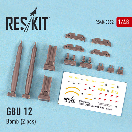 GBU 12 Bomb (2 pcs)  (F-14, F-16, F-15E, F-14D, Harrier, Rafale, Mirage 2000, Gripen, Totnado,Eurofighter, Kfir)