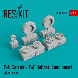 F4U Corsair/F6F Hellcat Land Wheels Set