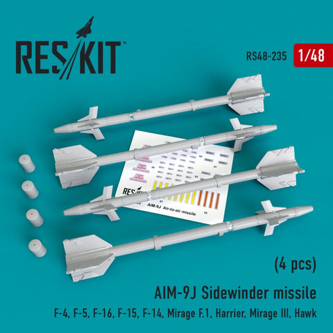 AIM-9J Sidewinder missile (4 pcs)