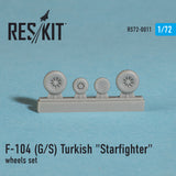 Lockheed  F-104 (G/S) Turkish "Starfighter" Wheels Set