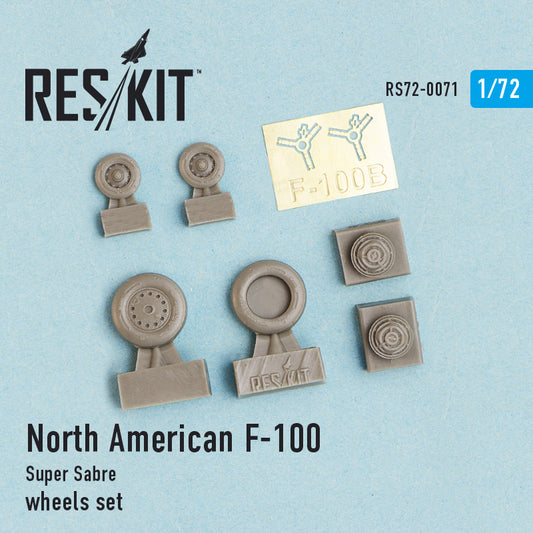 North American F-100 Super Sabre Wheels Set