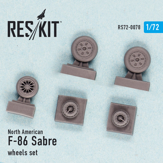 North American F-86 Sabre Wheels Set