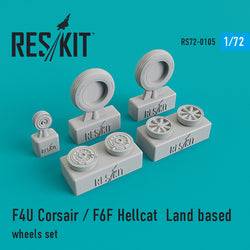 F4U Corsair/F6F Hellcat Land Wheels Set
