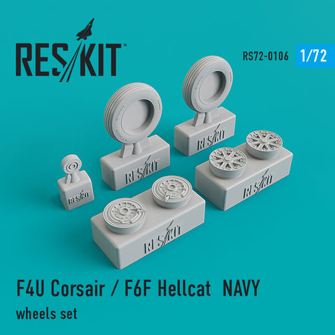 F4U Corsair / F6F Hellcat NAVY Wheels Set