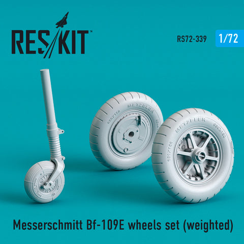 Bf-109E wheels set (weighted) (1/72)