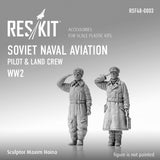 Soviet Naval Aviation pilot & land crew (WW2) 1/48