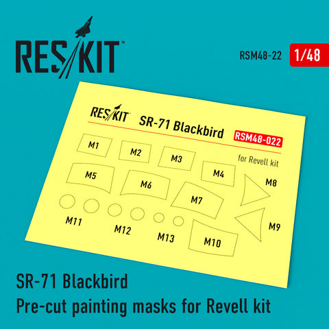 SR-71 "Blackbird" Pre-cut painting masks for Revell kit (1/48)