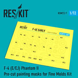 F-4 (E,EJ) "Phantom II" Pre-cut painting masks for FineMolds kit  (1/72)